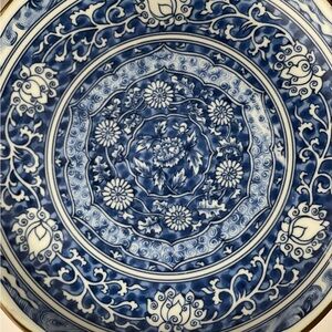 Toyo Japan Blue & White Porcelain Plate | Chinoiserie Décor